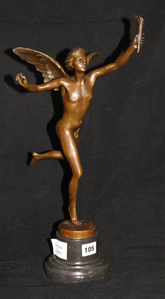 After Dumont. A bronze angel